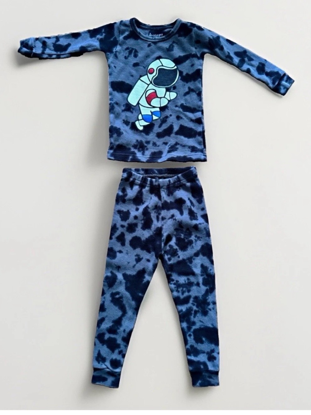 B.Steps 18M Astronaut Tie Dye Thermal Pajama Set